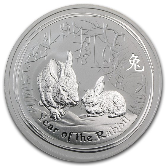 2011 Australia 2 oz Silver Year of the Rabbit BU 2011 Australia 2 oz Silver Year of the Rabbit BU